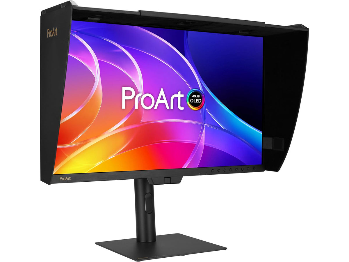 Rear panel and connectivity ports of the ASUS ProArt 27-inch 4K monitor