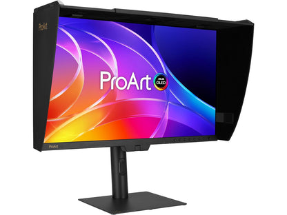 Rear panel and connectivity ports of the ASUS ProArt 27-inch 4K monitor
