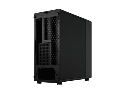 Detailed view of the high-airflow mesh side panel on the Fractal Design North case