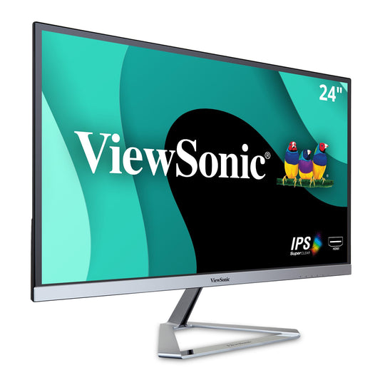 ViewSonic VX2476-SMHD 24 Inch 1080p Frameless Widescreen IPS Monitor with HDMI