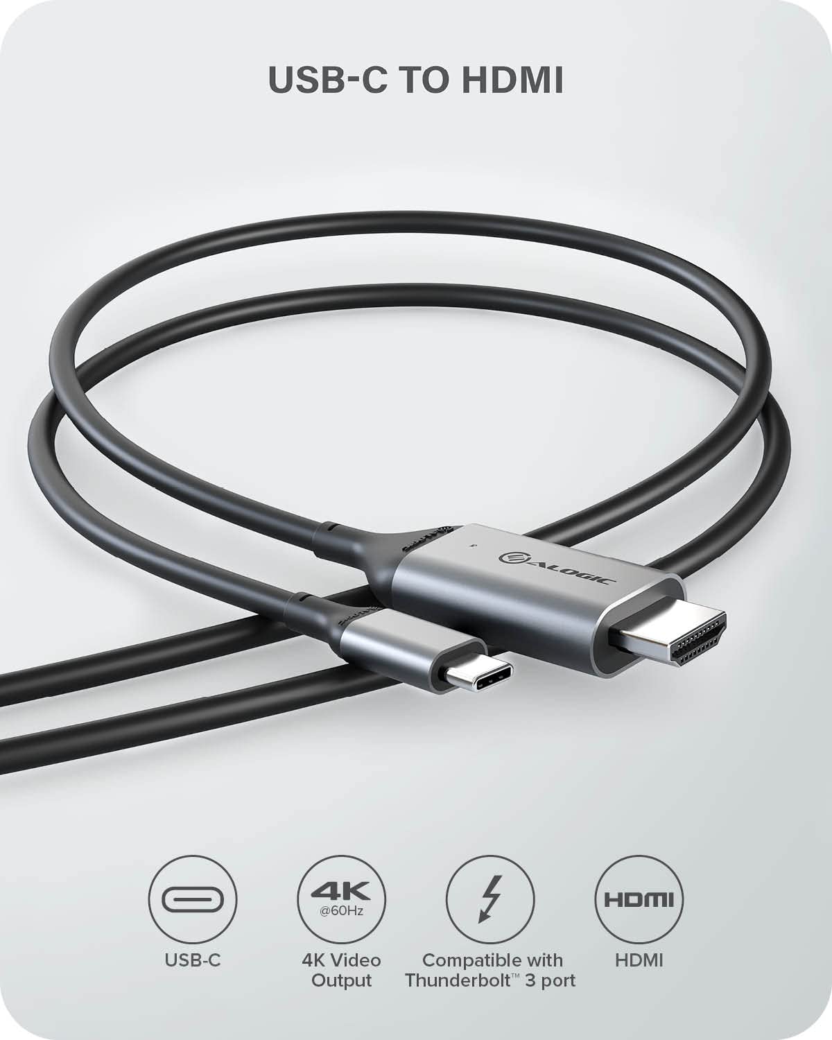 ALOGIC USBC CABLE - USBC / HDMI