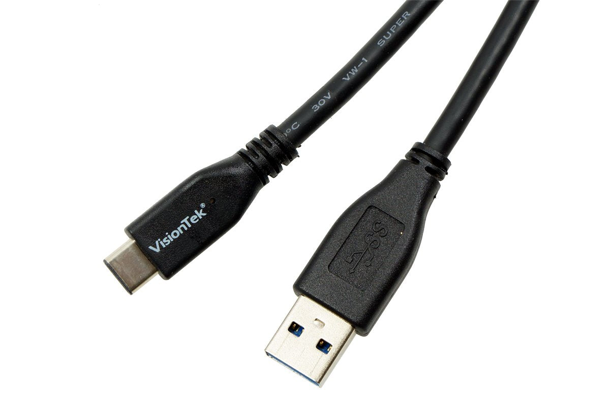 VisionTek 900826 Black USB 3.1 Type C to Type A Cable 1 Meter (M/M)