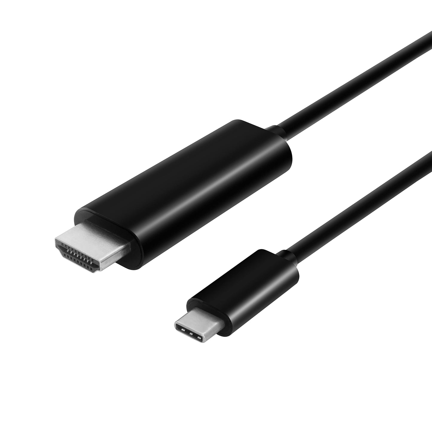 VisionTek 901219 6 Feet USB C/Thunderbolt 3 to HDMI 2.0 Cable - Black