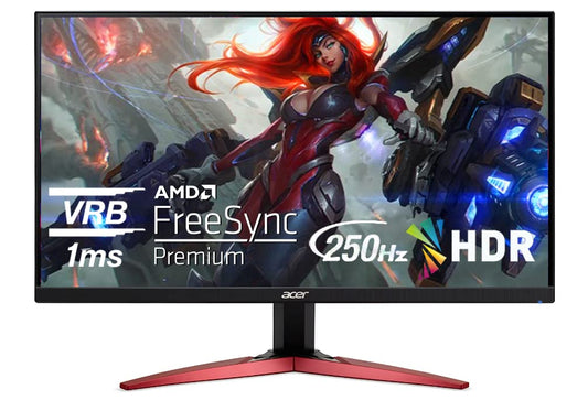 Acer Nitro KG251Q Zbiip 24.5” Full HD (1920 x 1080) Gaming Monitor with AMD