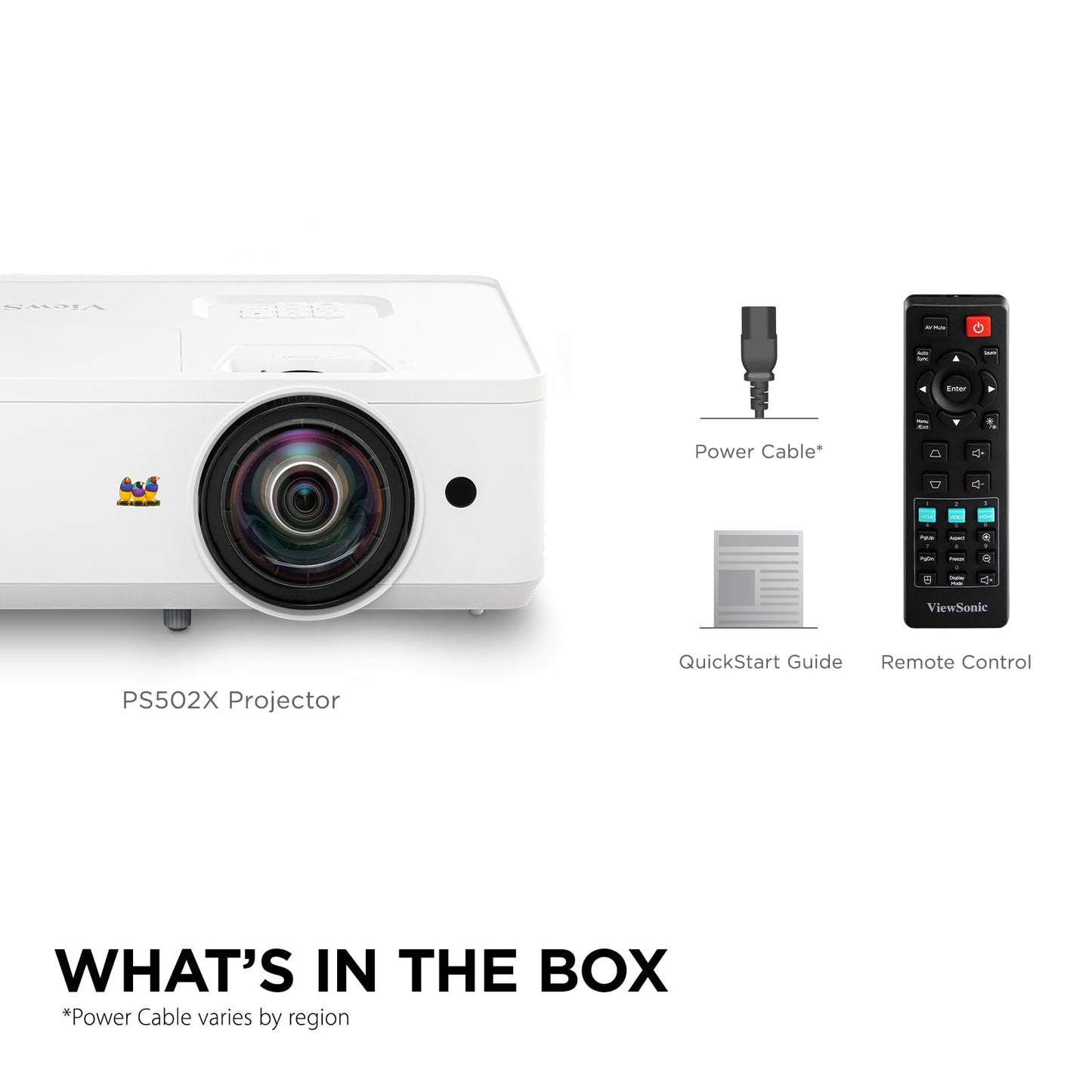 ViewSonic PS502X 4000 Lumens XGA HDMI Short Throw Projector for Education and