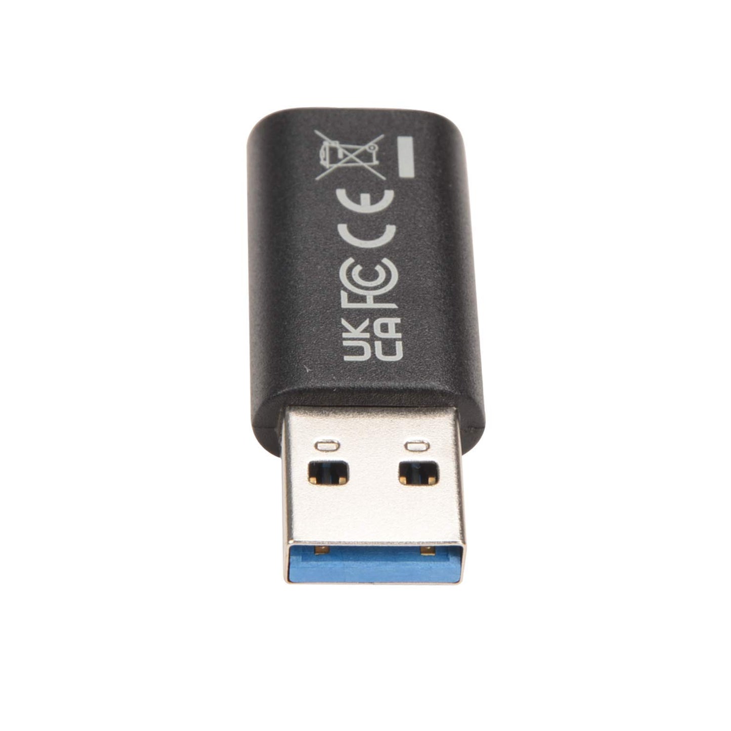 V7 USB A Male to USB-C Female USB 3.2 Gen2 10 Gbps Black V7USB3AC