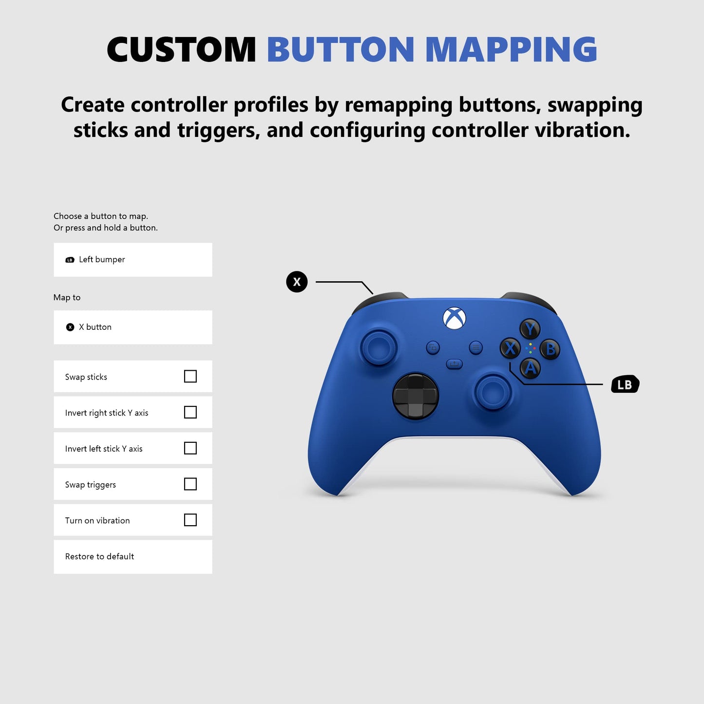 Xbox Wireless Controller - Shock Blue