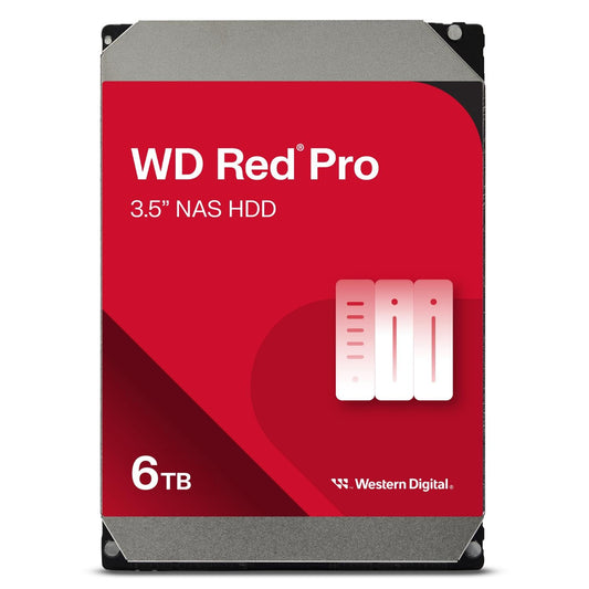 WD Red Pro WD6005FFBX 6TB 7200 RPM 256MB Cache SATA 6.0Gb/s 3.5" Hard Drives