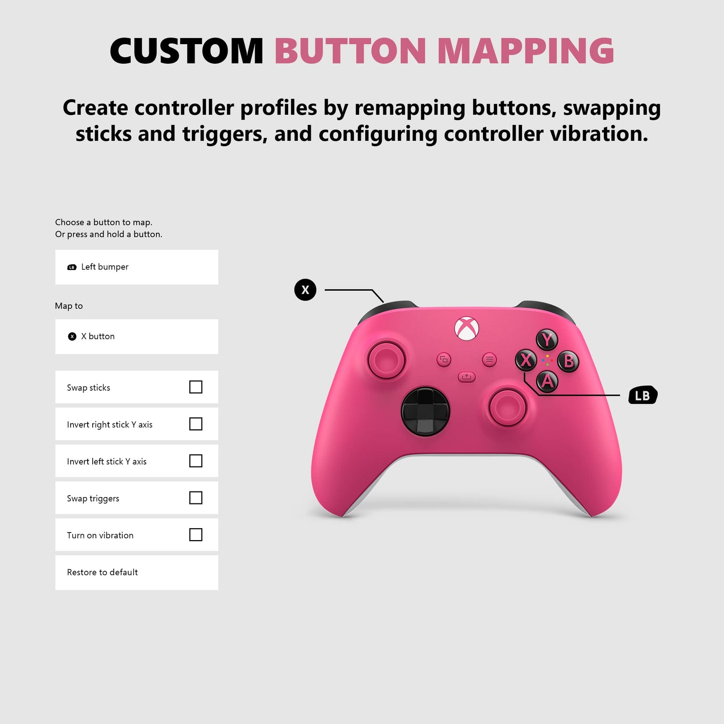 Xbox Wireless Controller - Deep Pink