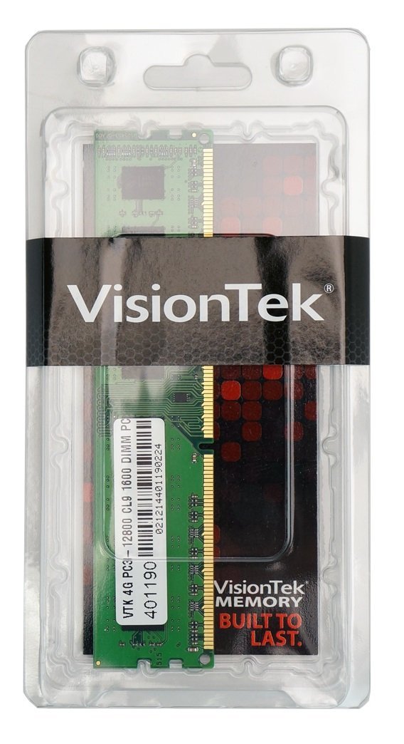 Visiontek 4GB 240-Pin PC RAM DDR3 1600 (PC3 12800) Desktop Memory Model 900383