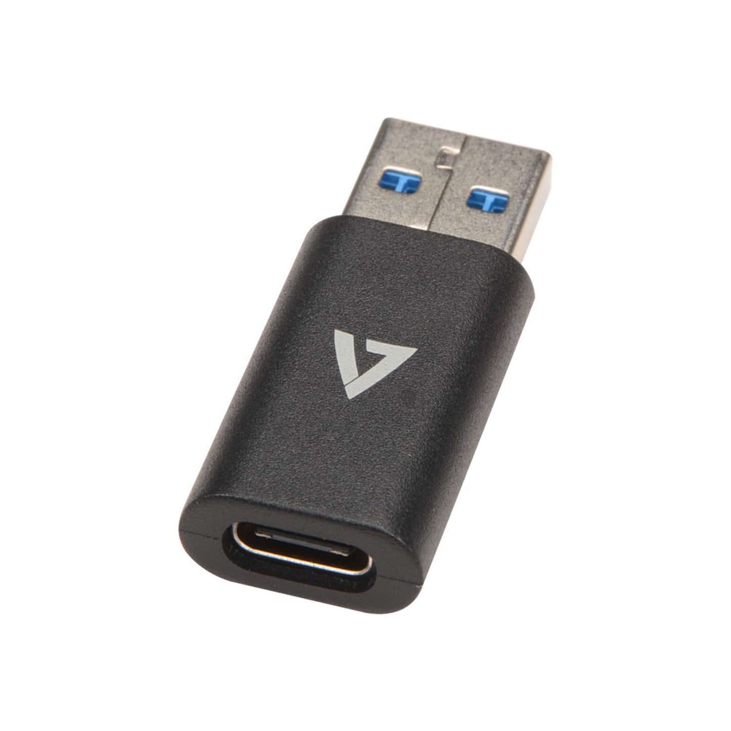 V7 USB A Male to USB-C Female USB 3.2 Gen2 10 Gbps Black V7USB3AC