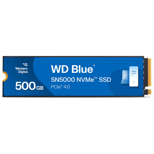 Western Digital 500GB WD Blue SN5000 NVMe SSD, PCIe Gen 4.0, up to 5,000 MB/s