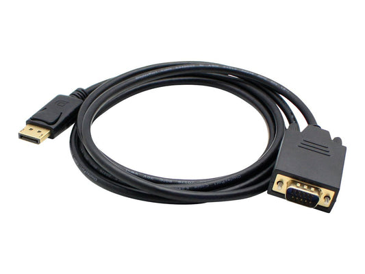 AddOn DISPLAYPORT2VGA6F 6' DisplayPort to VGA Adapter Cable, Black