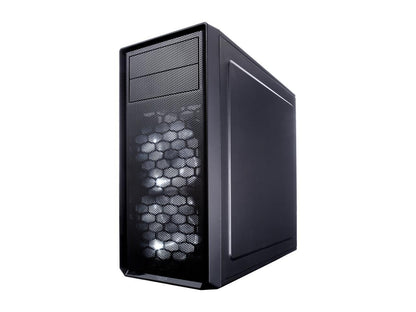 Internal view of Fractal Design Focus G chassis showing motherboard tray
