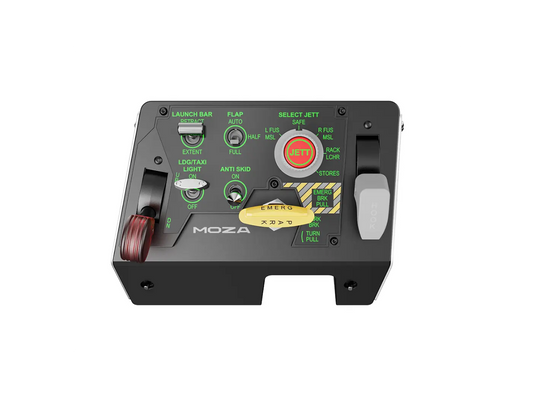 Moza Racing MTLP Flight Sim Panel front view showing control layout