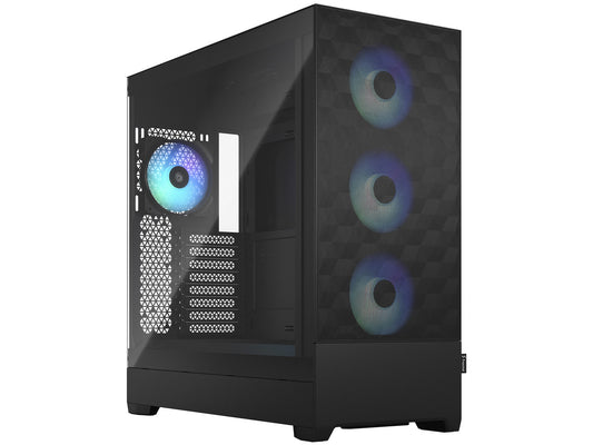 Fractal Design Pop XL Air RGB black full tower case front view with airflow mesh