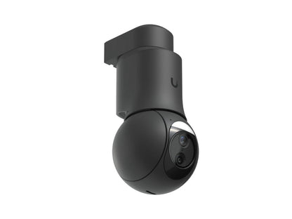 Rear view of Ubiquiti G6 PTZ camera highlighting Ethernet port and connection base