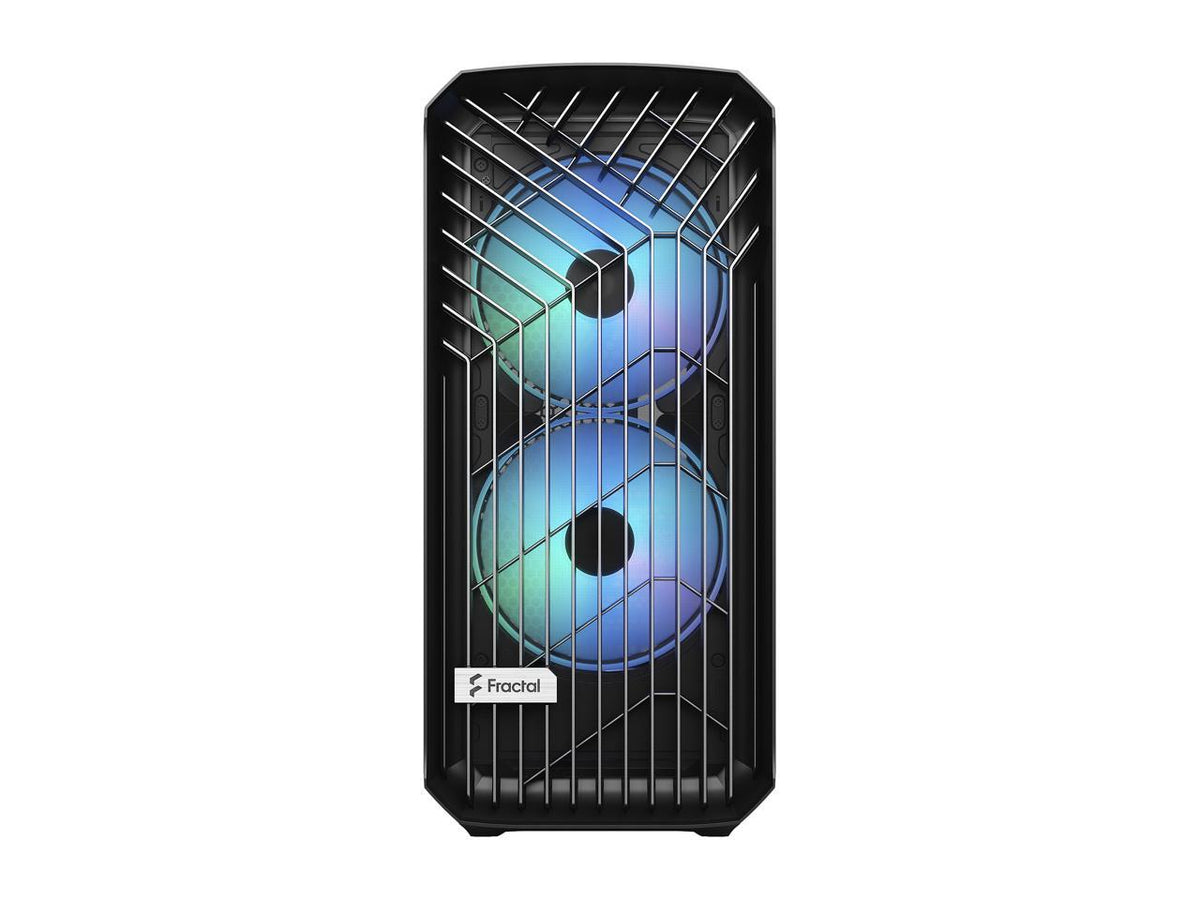 Back panel and expansion slots of Fractal Design Torrent RGB black case