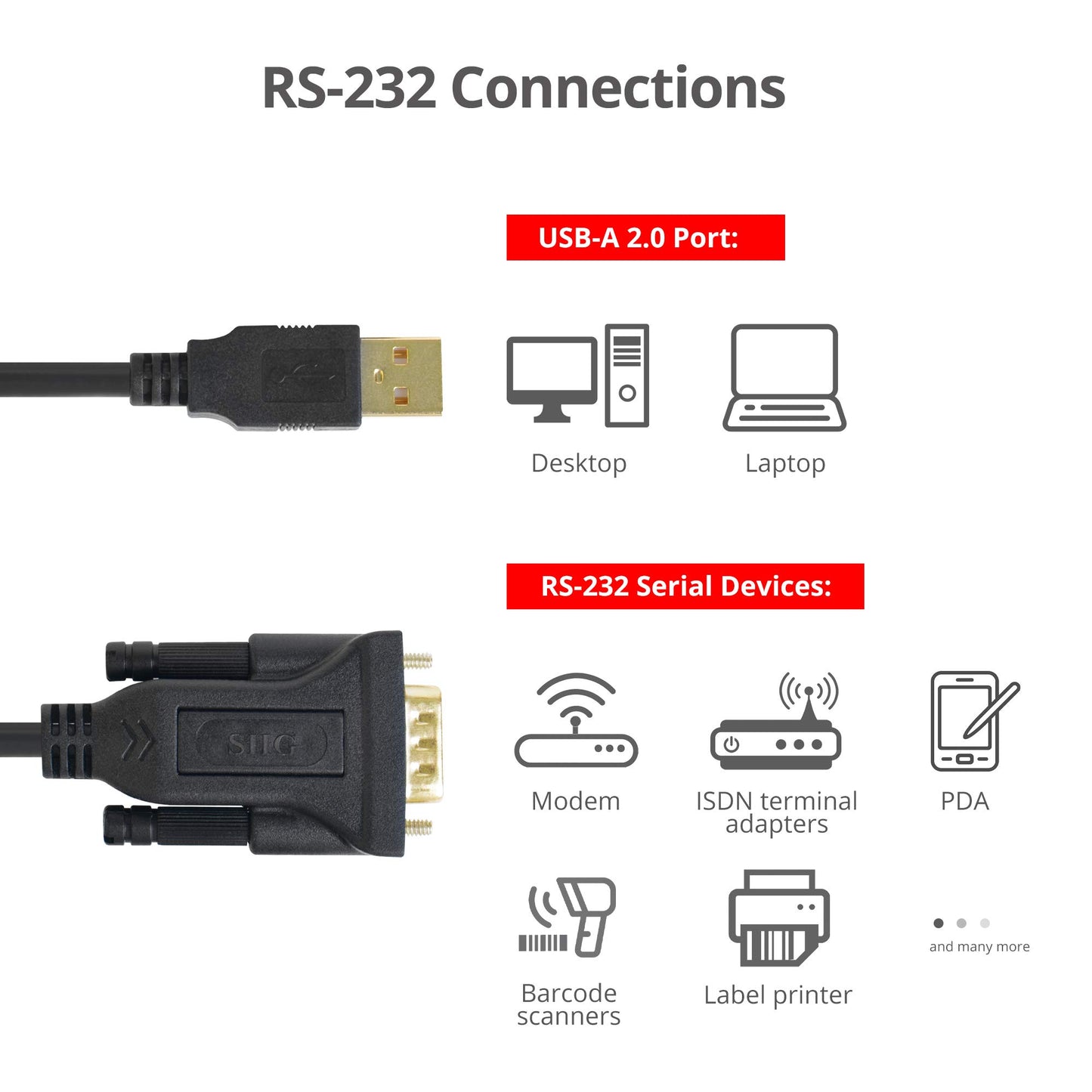 USB TO RS232 SERIAL ADAPTER