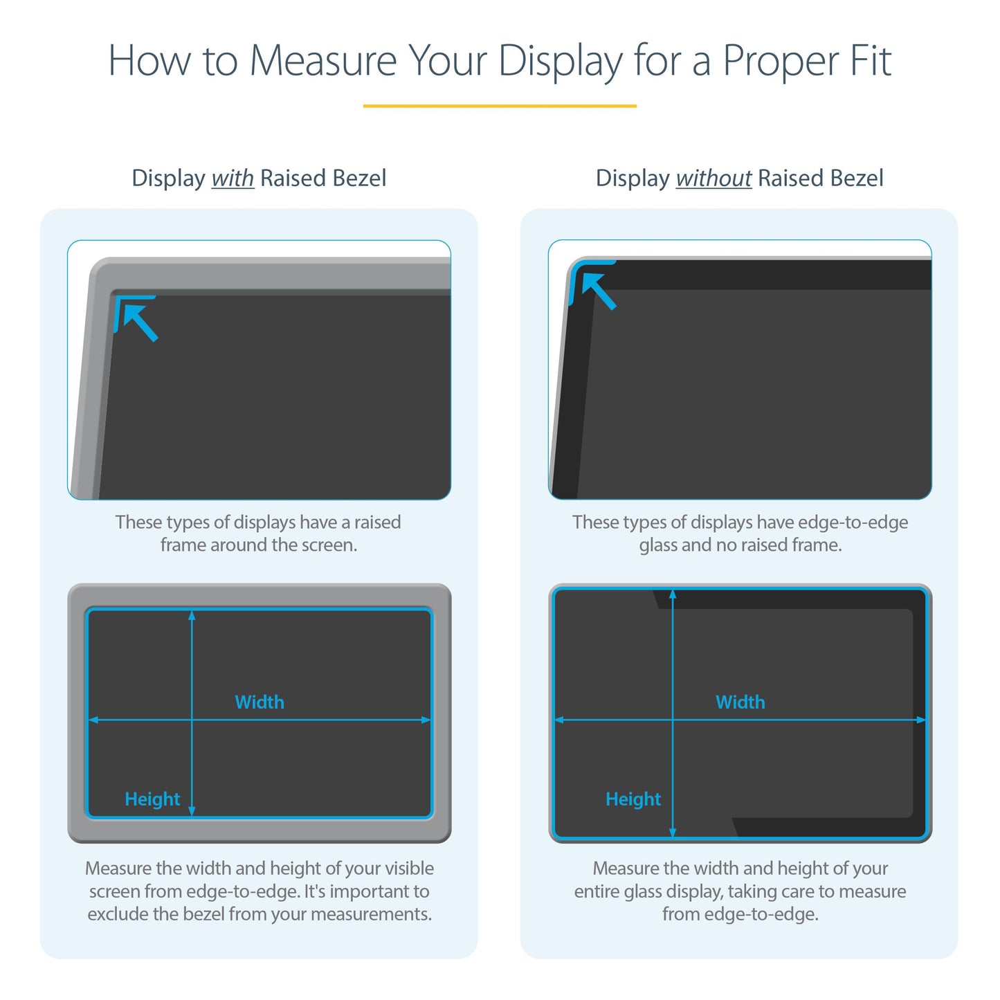 23" Monitor Privacy Screen - Universal - Matte Or Glossy - 16:9 Aspect Ratio -