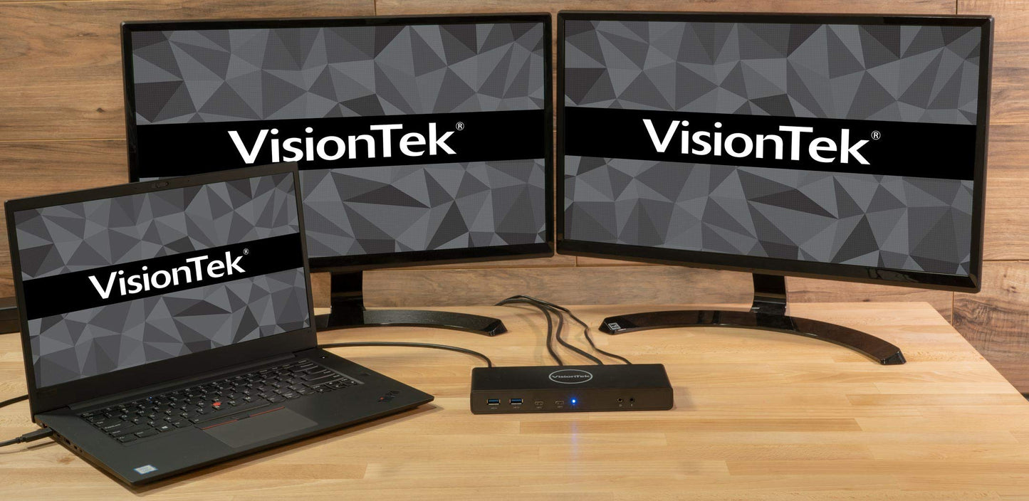 Visiontek Dual 4K Usb Dock With Power Delivery