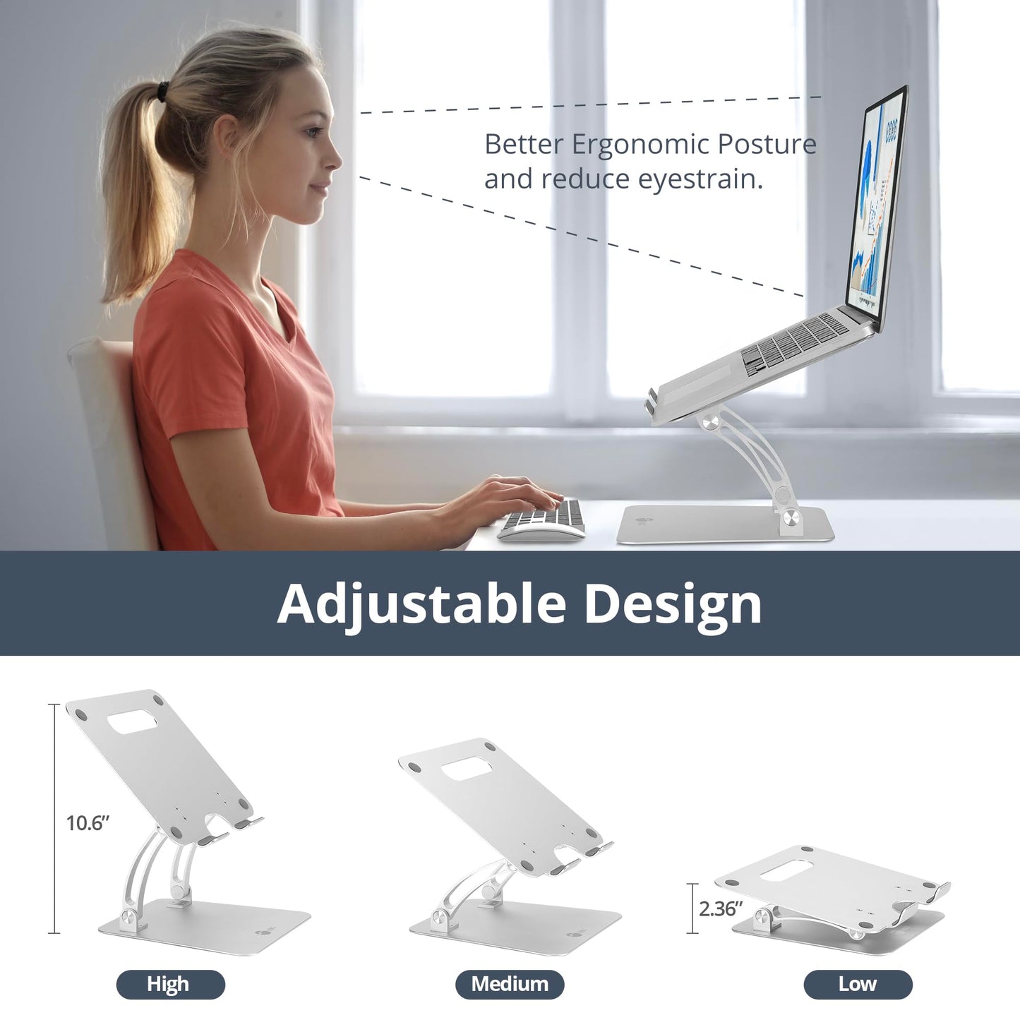 ADJUSTABLE ALUMINUM LAPTOP