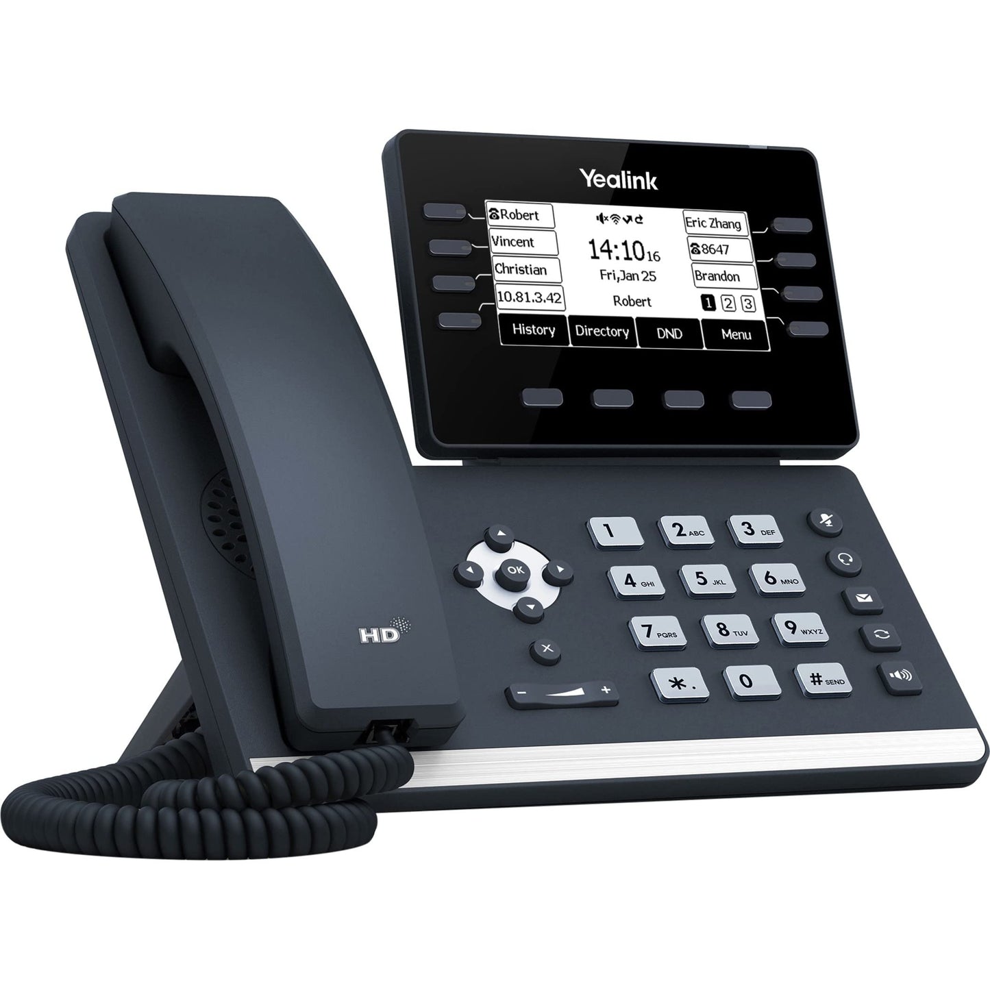 Yealink SIP-T53W IP Corded/Cordless Wi-Fi Mountable Desktop Phone SIPT53W