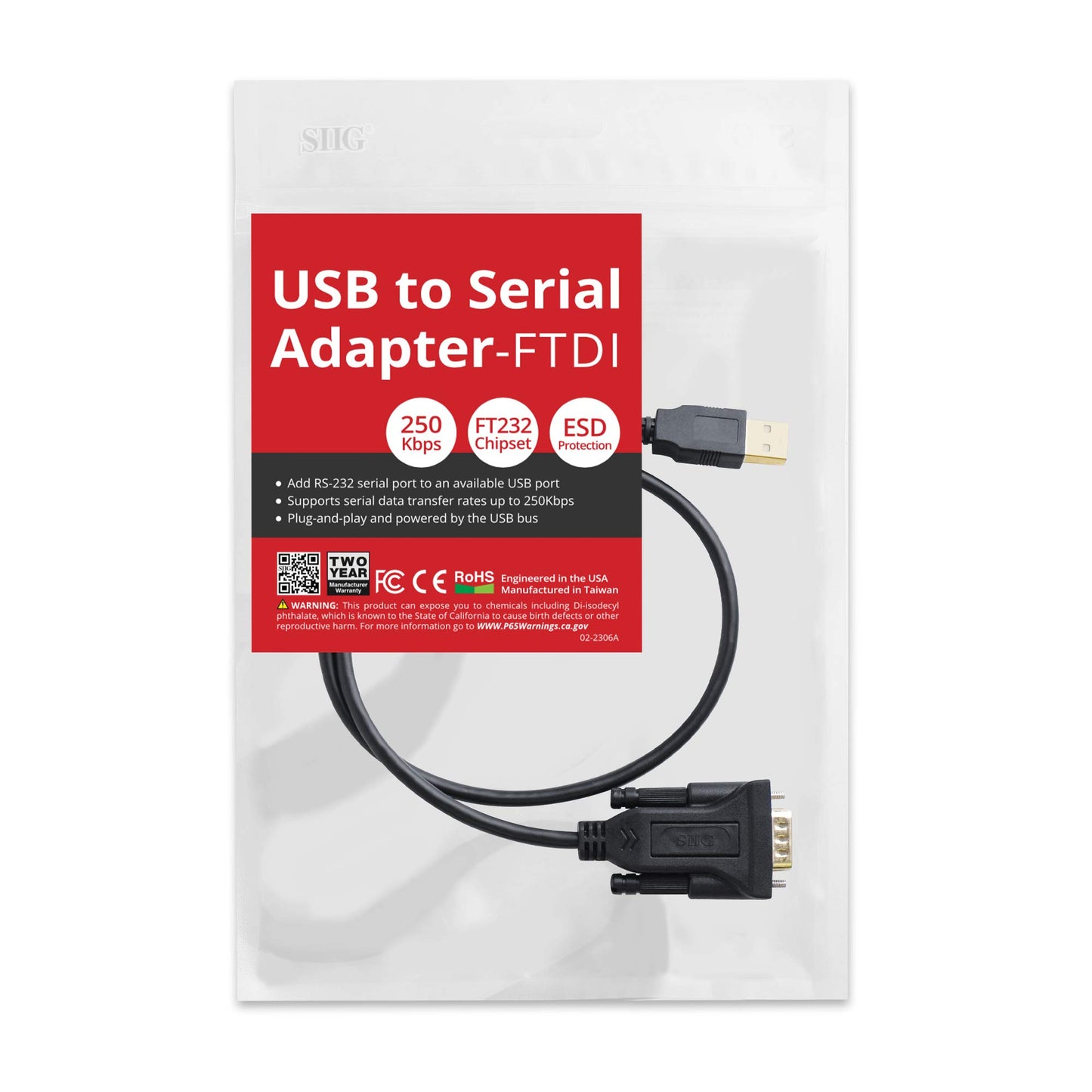 USB TO RS232 SERIAL ADAPTER