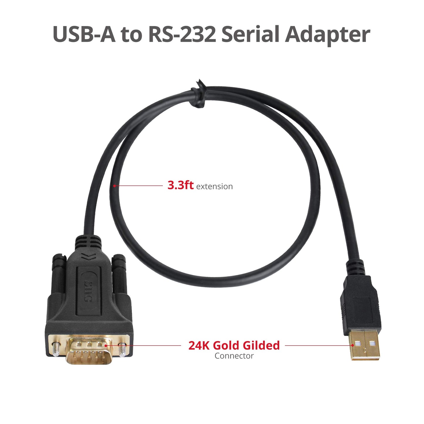 USB TO RS232 SERIAL ADAPTER