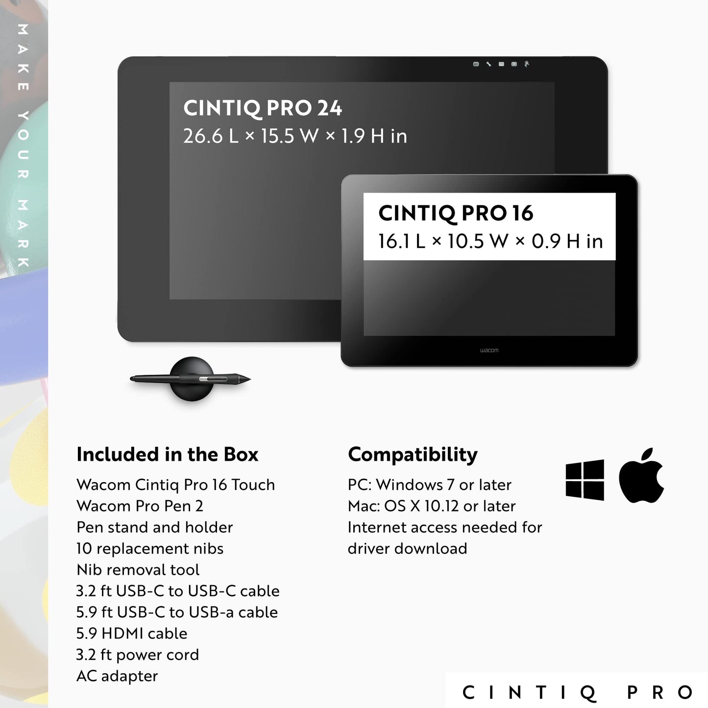 Wacom Cintiq Pro 16 Creative Pen and Touch Display(2021 version): 4K graphic