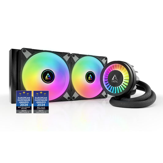 ARCTIC COOLING Liquid Freezer III - 280 A-RGB (Black): All-in-One CPU Water