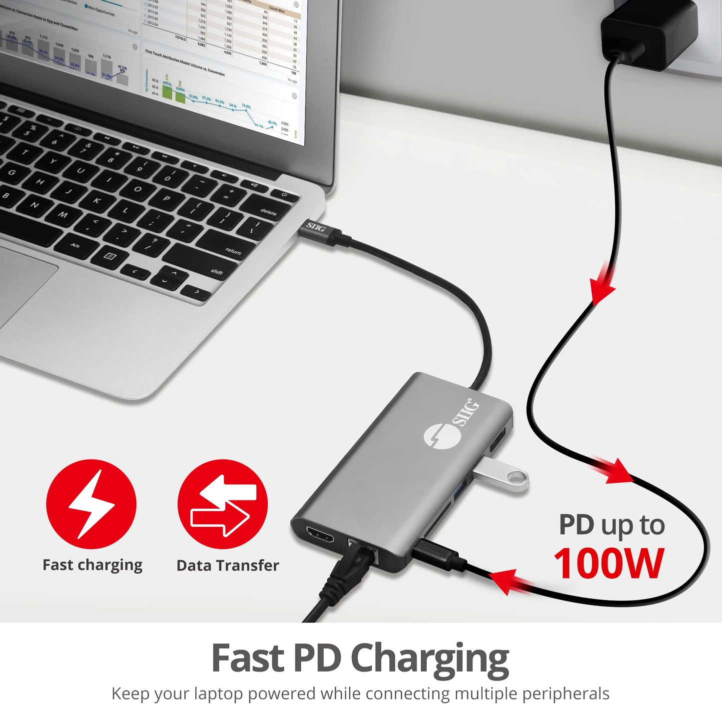 USB-C MST VIDEO WITH HUB LAN &