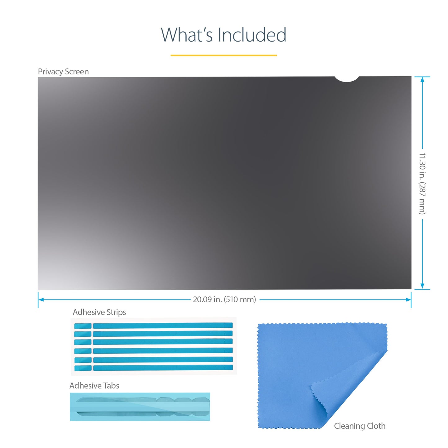 23" Monitor Privacy Screen - Universal - Matte Or Glossy - 16:9 Aspect Ratio -