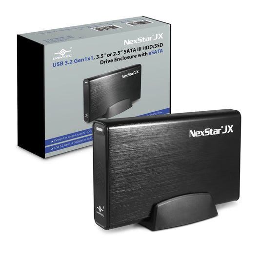 Vantec NexStar JX USB 3.2 Gen1x1, 3.5" or 2.5” SATA III HDD/SSD Drive Enclosure