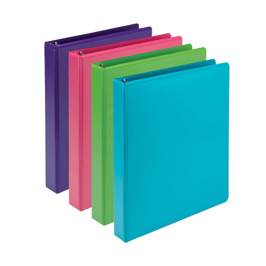 Samsill Earth's Choice Plant-Based Durable Binders 3 Round Ring Assorted Color 4