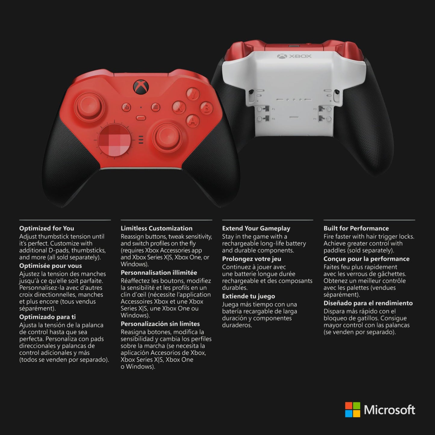 Xbox Elite Series 2 Wireless Controller – Red