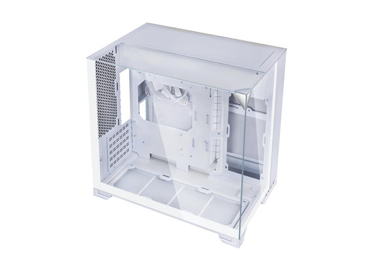 Lian Li O11VMW 140mm white high-airflow case fan front view