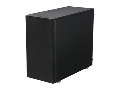 Side panel view of Fractal Design Define R5 with sound dampening material