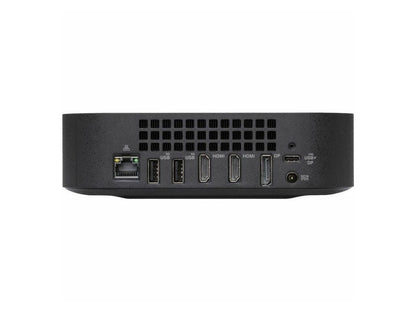 ASUS CHROMEBOX5a SC081UNENT angled view showing vents and front USB-C port, compact ChromeOS mini PC