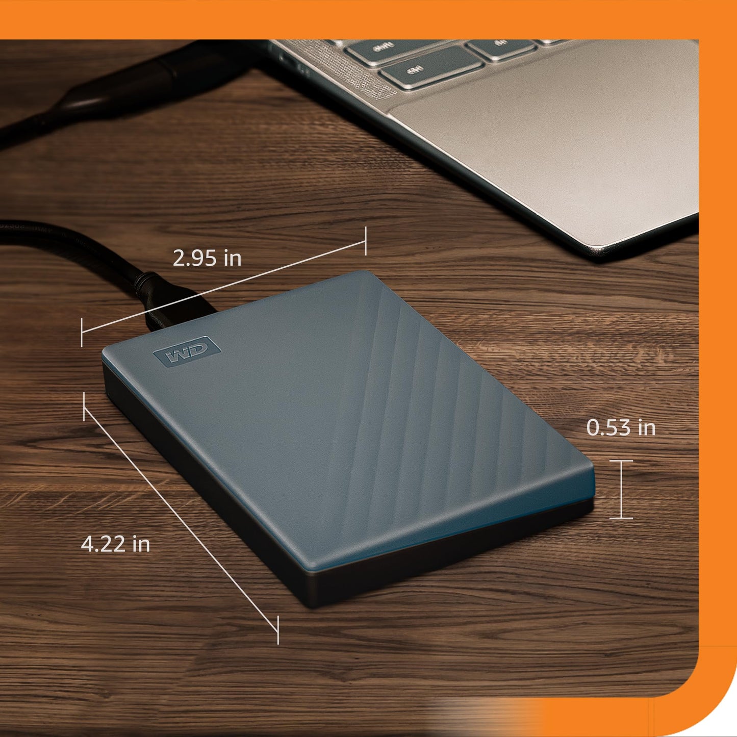 WD 6TB My Passport Hard Drives - Portable External USB-C™, USB 3.2 Gen 1/USB 3.0