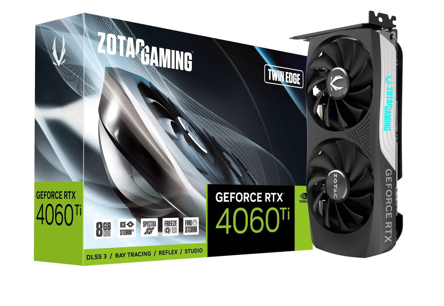 ZOTAC GAMING GeForce RTX 4060 Ti 8GB Twin Edge DLSS 3 8GB GDDR6 128-bit 18 Gbps