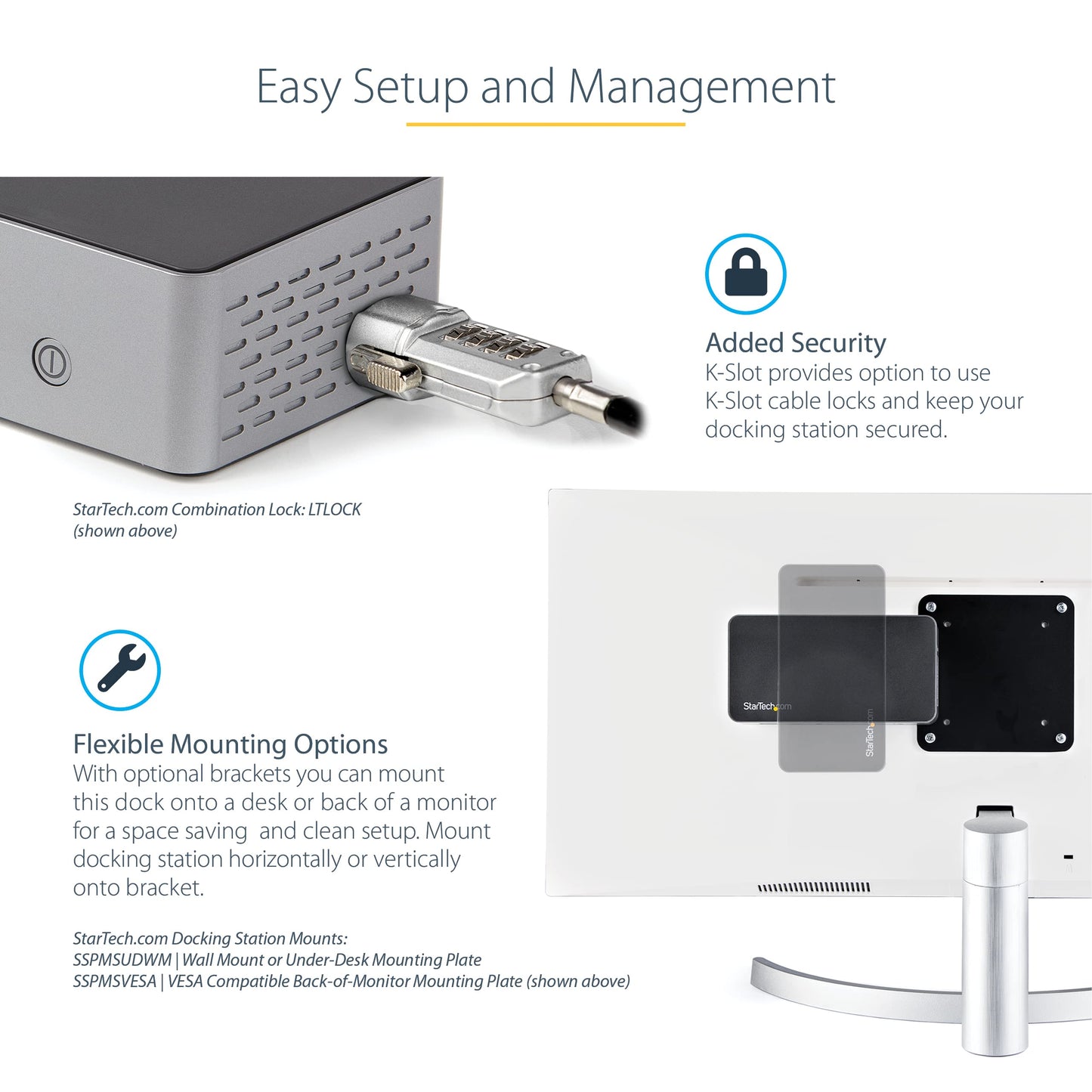 USB-C Dock, 4K 60Hz Quad Monitor DisplayPort & HDMI, Universal USB C Docking