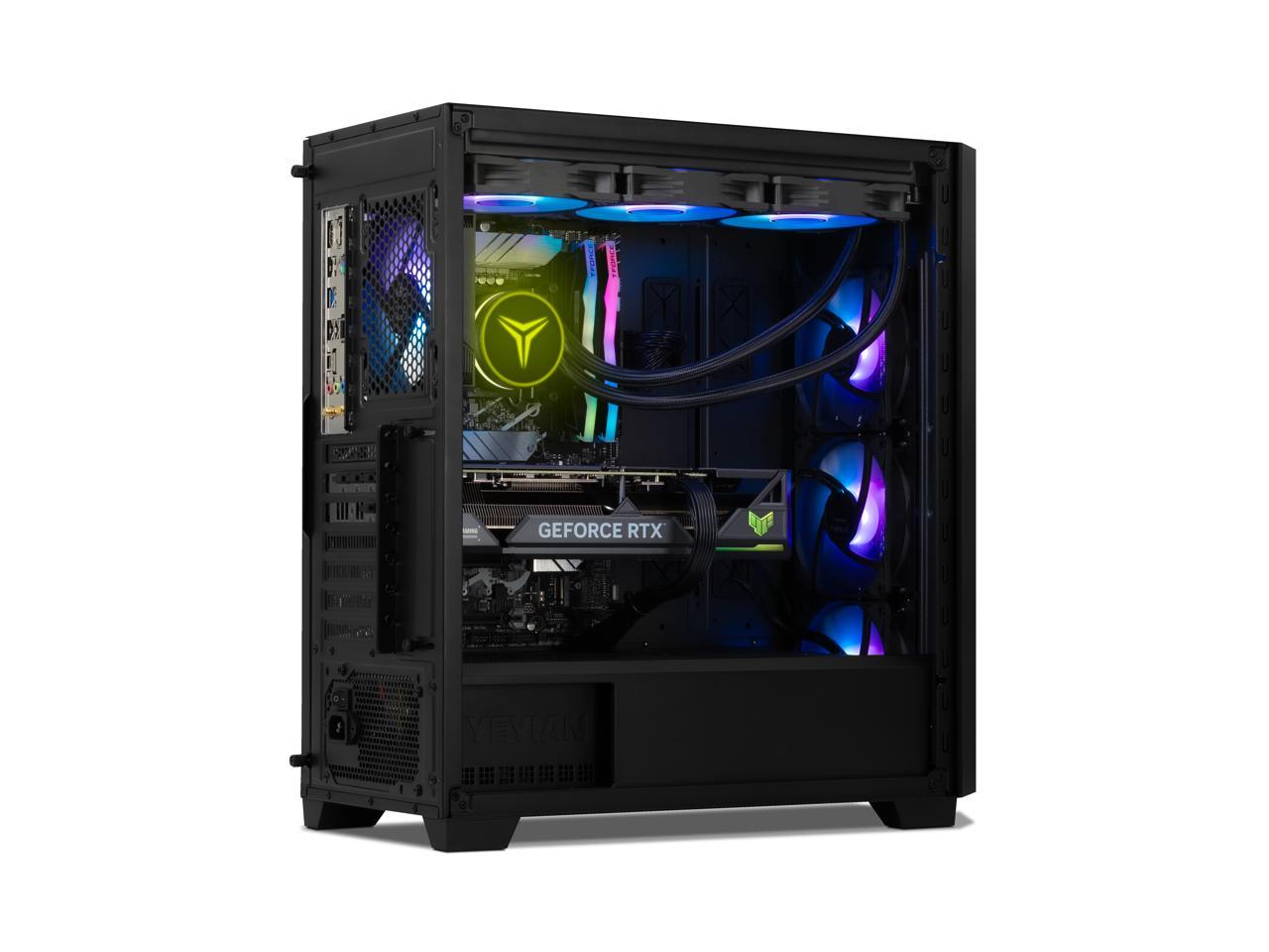 YEYIAN Gaming PC Phoenix Glass GeForce RTX 4070 Ti Super - AI Accelerated Intel