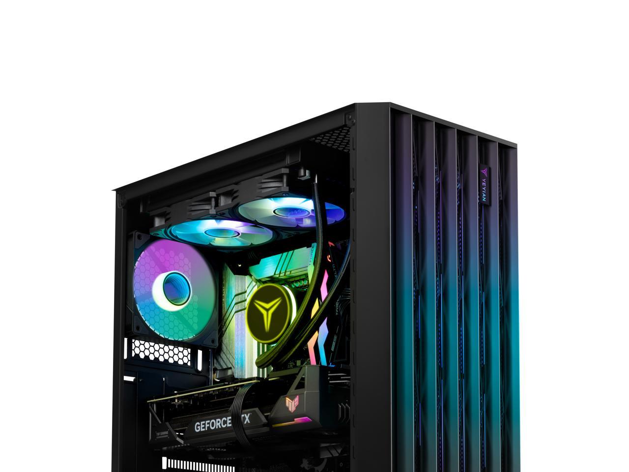 YEYIAN Gaming PC Phoenix Glass GeForce RTX 4080 Super - AI Accelerated Intel