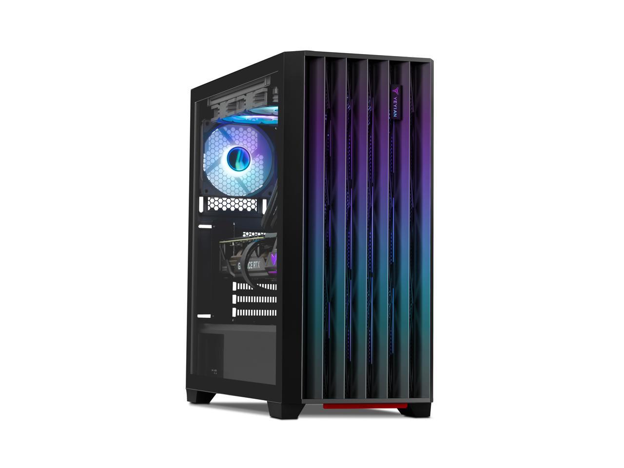 YEYIAN Gaming PC Phoenix Glass GeForce RTX 4080 Super - AI Accelerated Intel