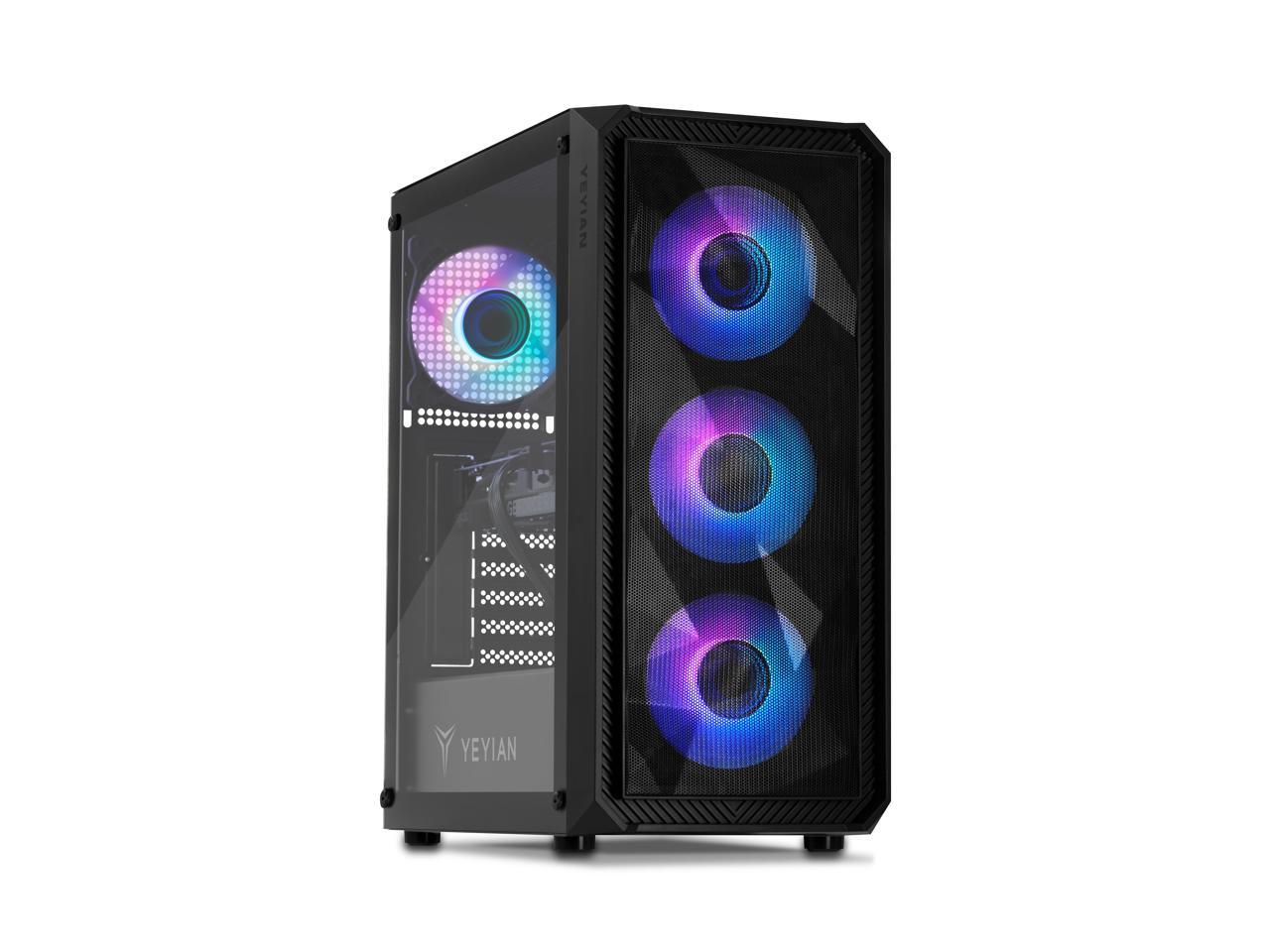 Yeyian Gaming Desktop Tanto YPI-TA44F0C-4701N Intel Core i5-14400F 32GB DDR5 1 TB PCIe SSD GeForce RTX 4070 Windows 11 Home 64-bit