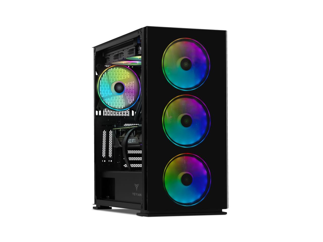 Yeyian Yari Gaming Desktop PC, Intel Core Ultra 5 245KF, Nvidia GeForce RTX 4070 SUPER, 32GB DDR5 6000MHz RGB, 1TB PCIe Gen 4.0 SSD, Windows 11 Home 64-bit, YPI-YA245KF-47S1N