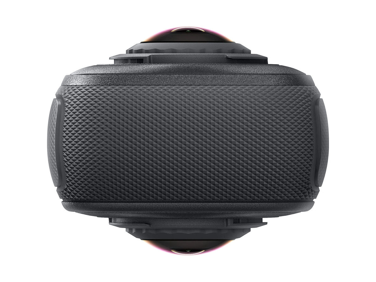 Compact Insta360 X4 Air camera mounted on a tripod for action sports filming.