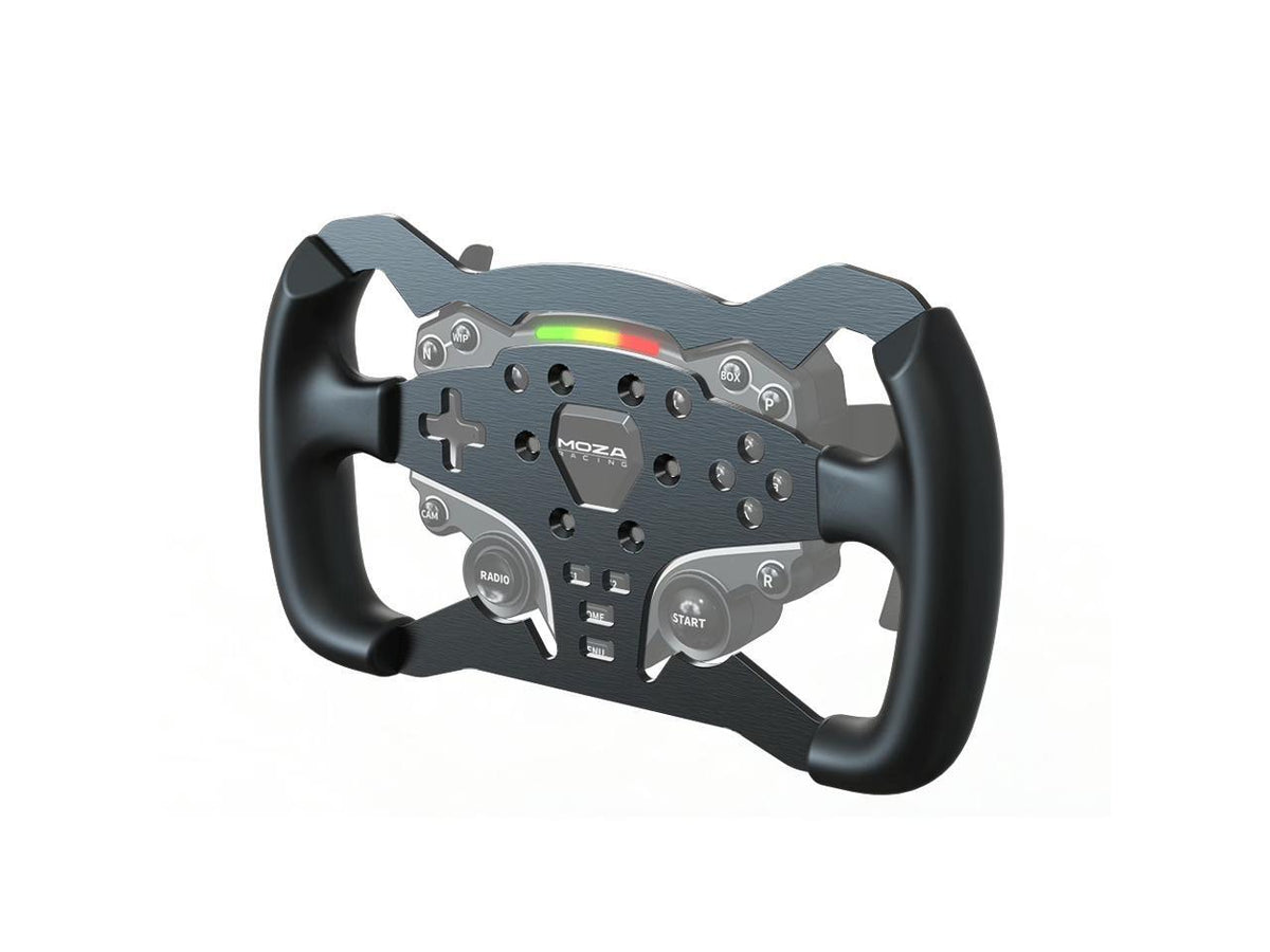 Moza Racing ES Formula Sim Racing Wheel Mod showing frontal button layout