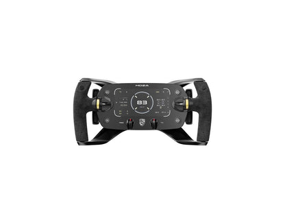 Moza Racing Porsche Mission R steering wheel front view in black finish